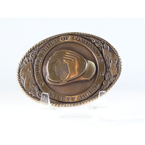 Belt Buckle Dick Group of Companies Safety Award Custom Buckle 1993 UNIQUE - Picture 1 of 5